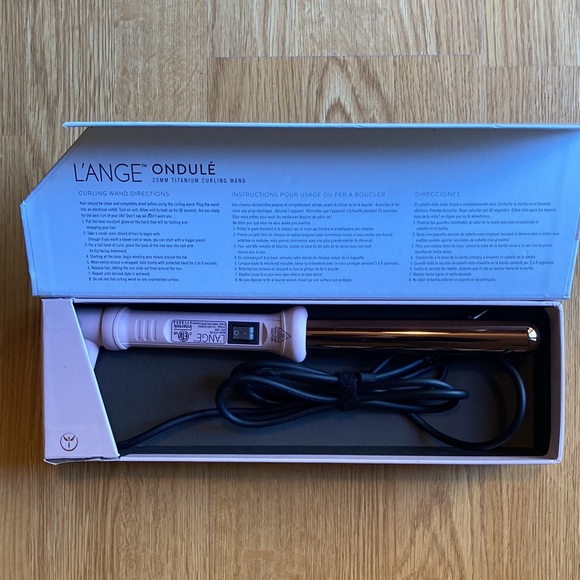 L’ANGE ONDULE 25mm Titanium Blush Rose Curling Wand - Picture 4 of 6